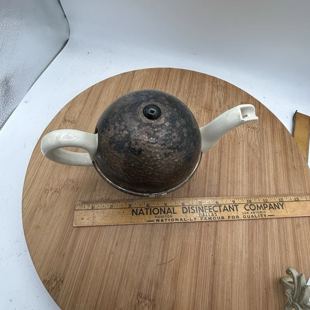 1930s WMF‎ Bauscher Weiden Thermal Ball Teapot Complete With Perfect Lined Shell